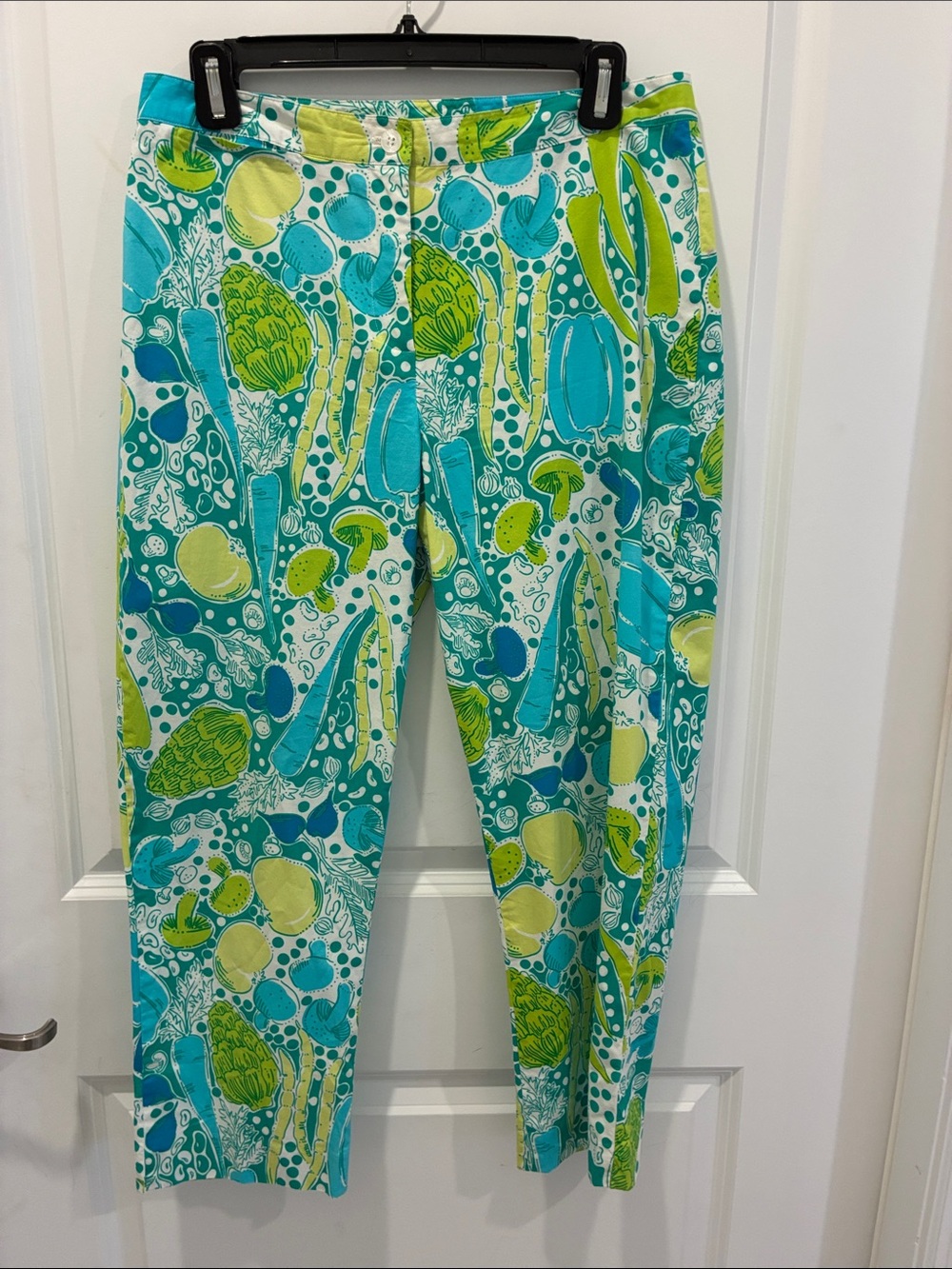 Lilly Pulitzer Teal & Lime Patterned Pants